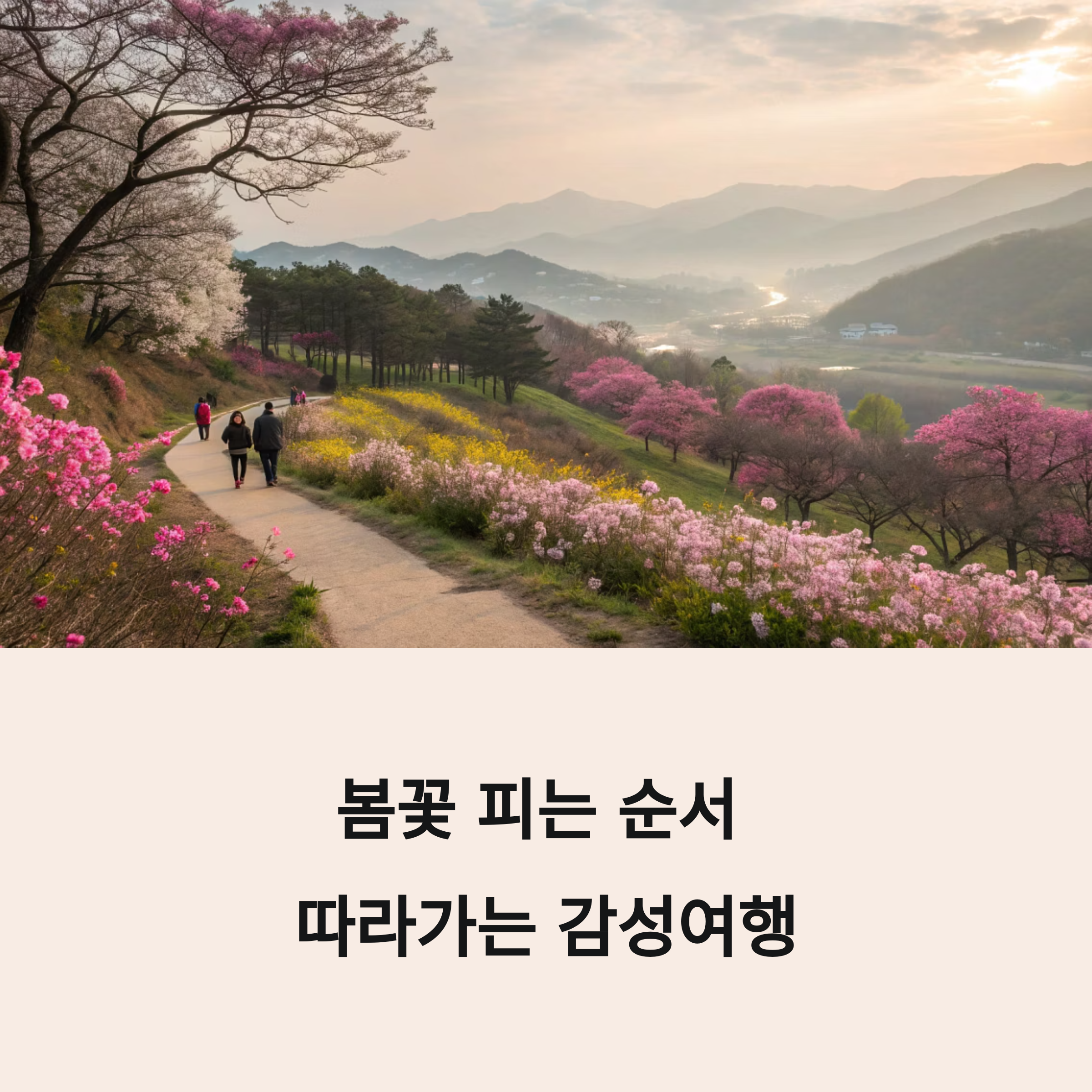 봄꽃 피는 순서대로 떠나는 감성여행 시나리오