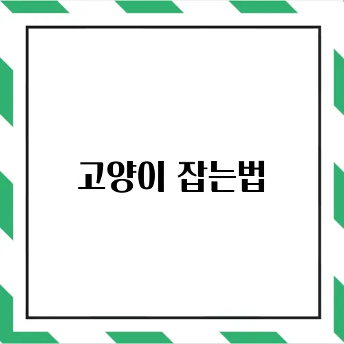 고양이 잡는법