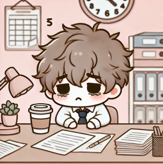 피곤한 직장인 이미지