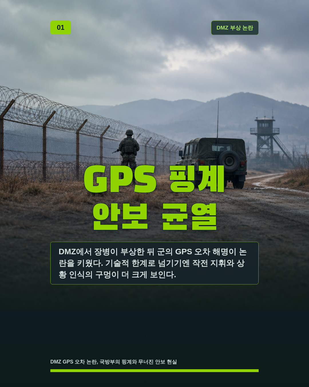 GPS 핑계 안보 균열