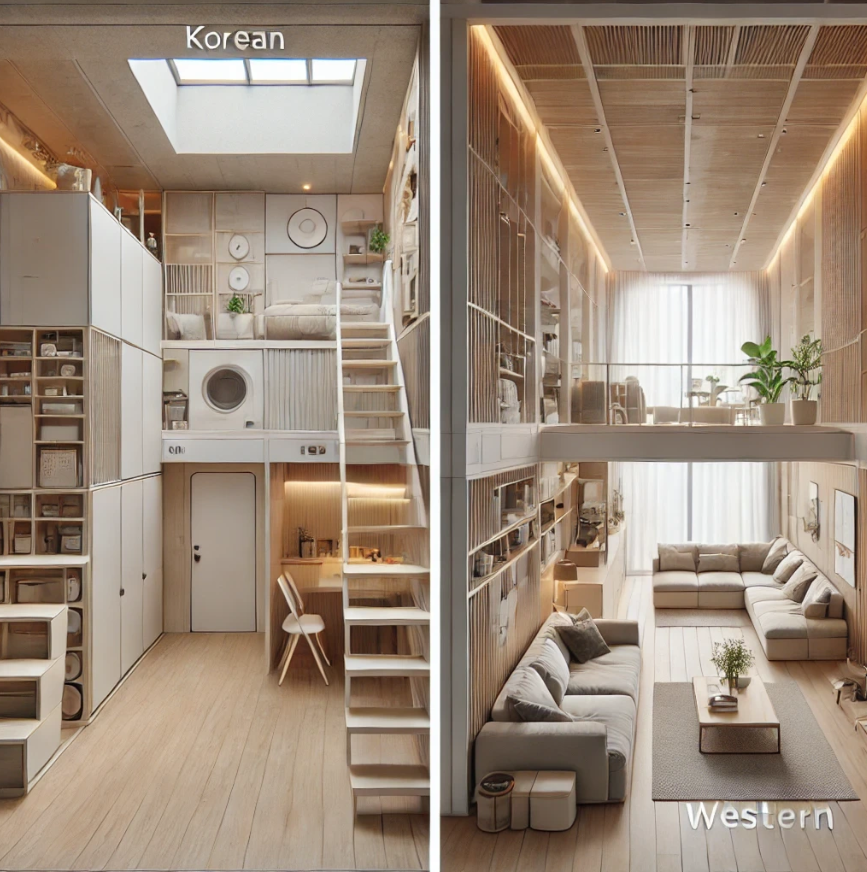 한국 vs 해외 인테리어 비교