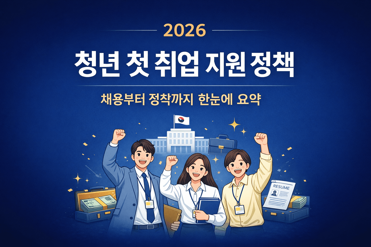 청년 첫 취업 지원 정책총정리-채용정착지원-썸네일