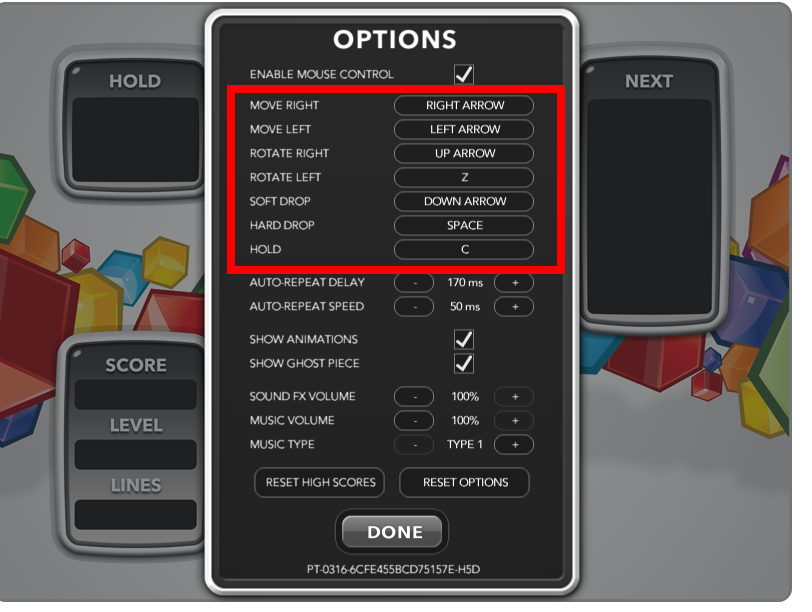 테트리스 게임 방법