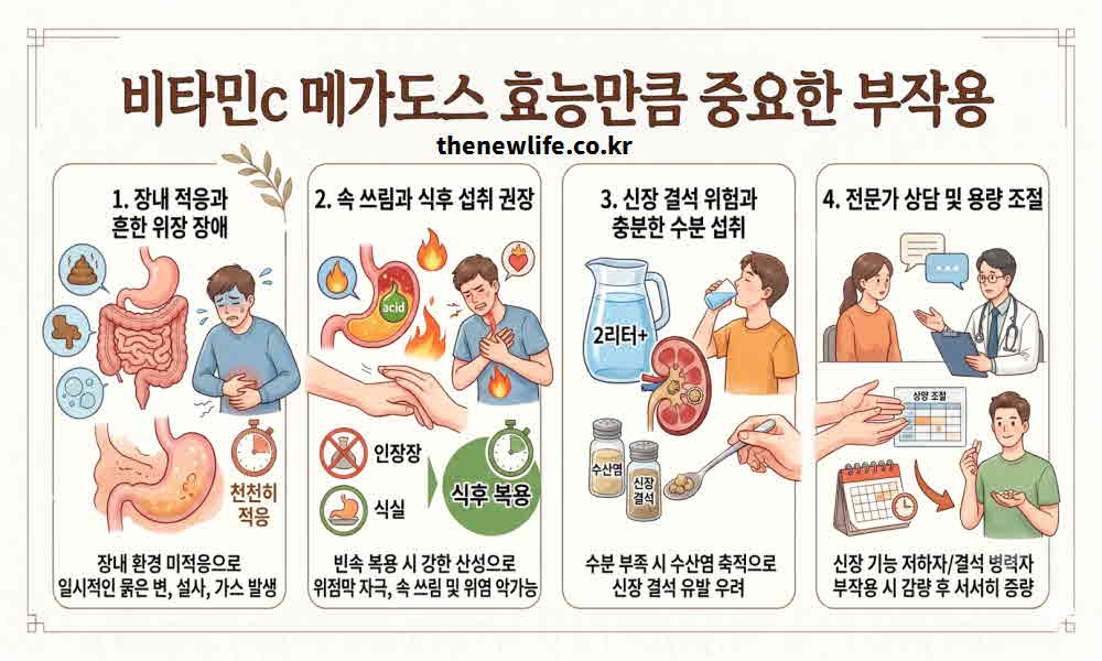 비타민C 메가도스 효능 부작용