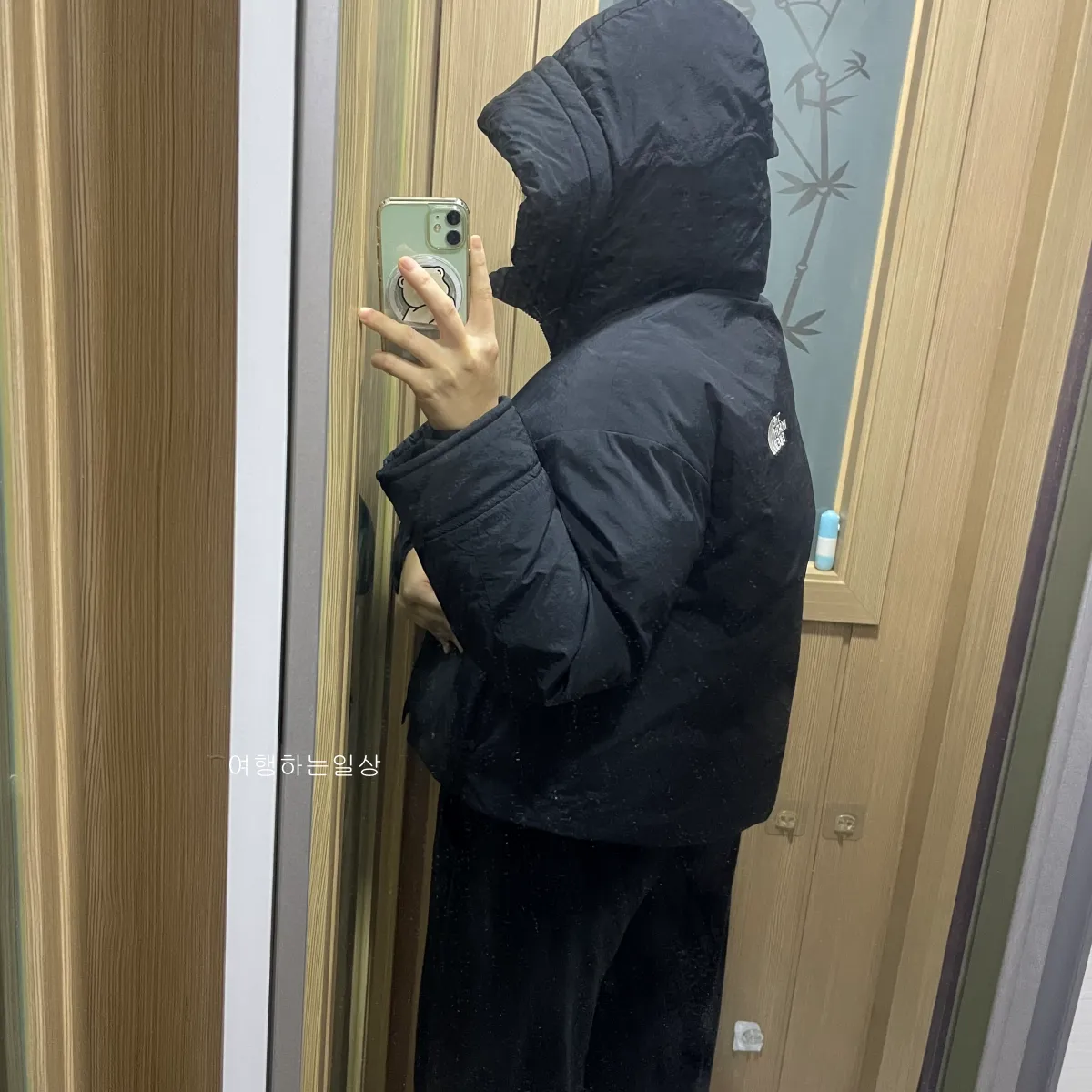 가볍고-따뜻한-패딩-추천-노스페이스-오푸스-RDS-패딩-블랙-후기-사진