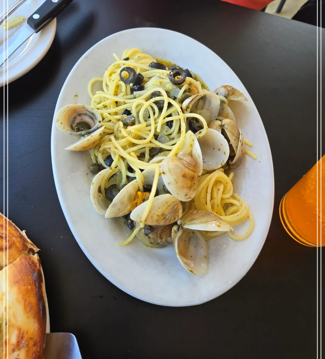 경주-피자옥-봉골레오일파스타-1접시