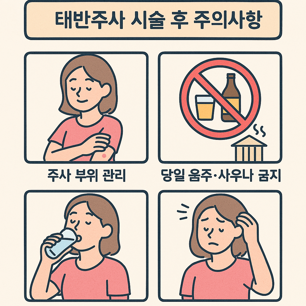 태반주사 시술 후 주의사항