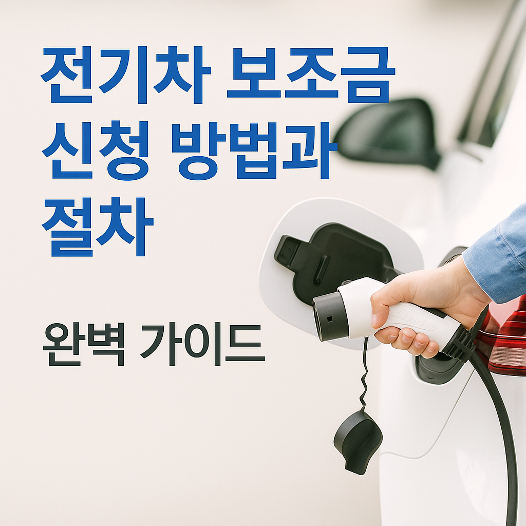 전기차 보조금 신청 방법과 절차 완벽 가이드