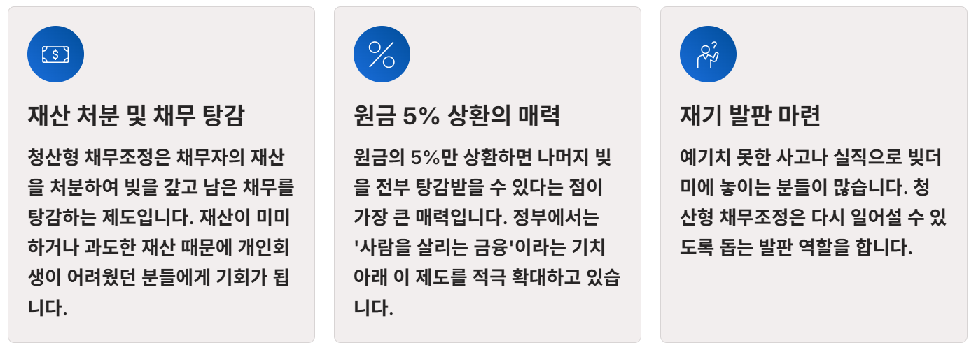 청산형 채무조정신청