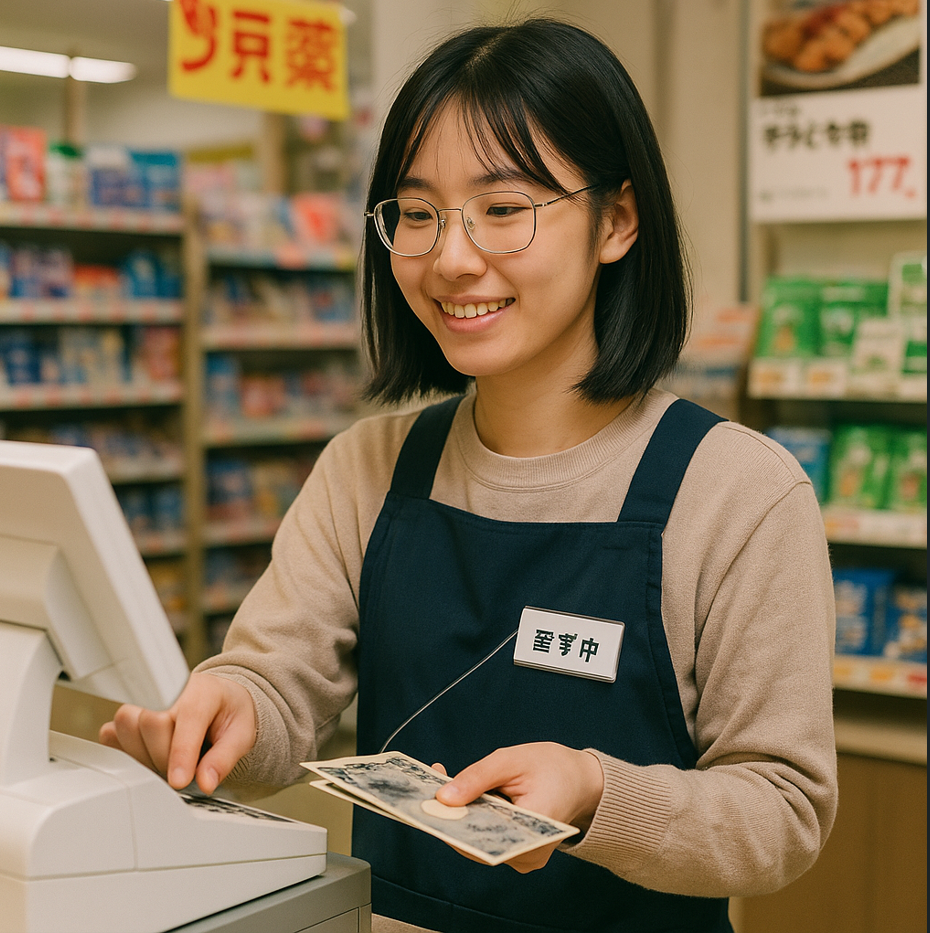 일본 유학생 아르바이트 관련 사진