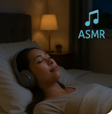 ASMR 또는 명상 음악 재생