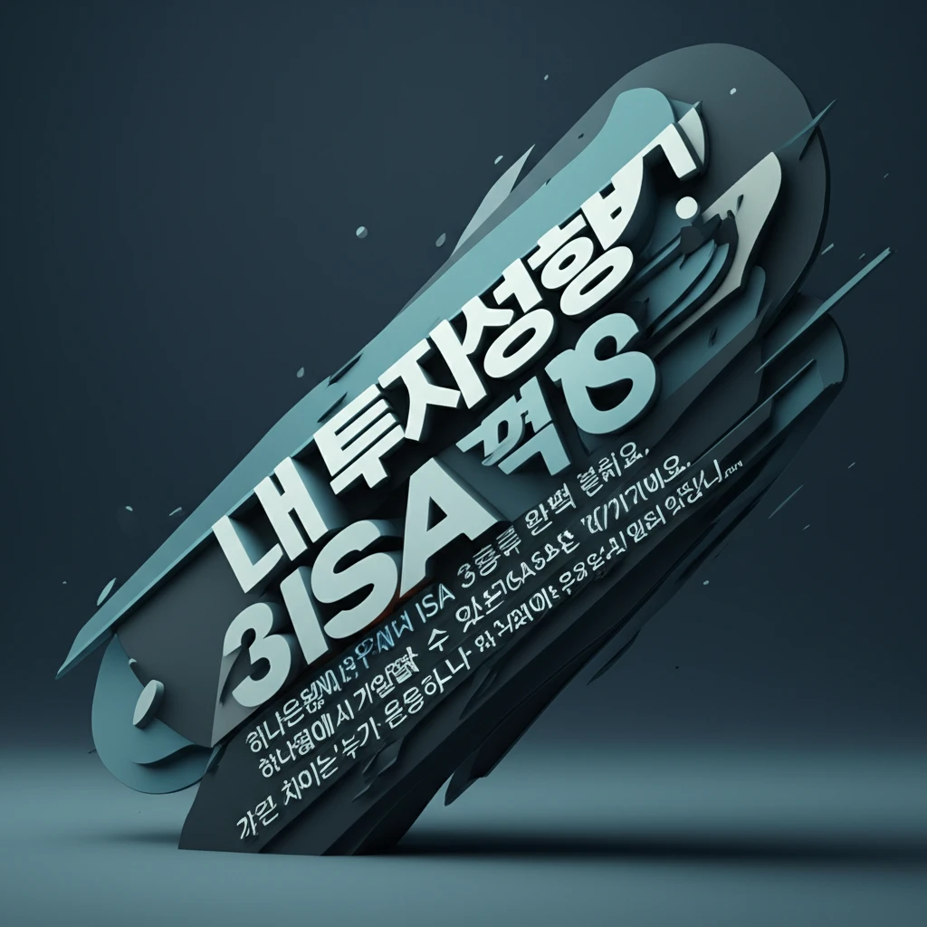 하나은행 ISA 중도 인출 규정과 의..