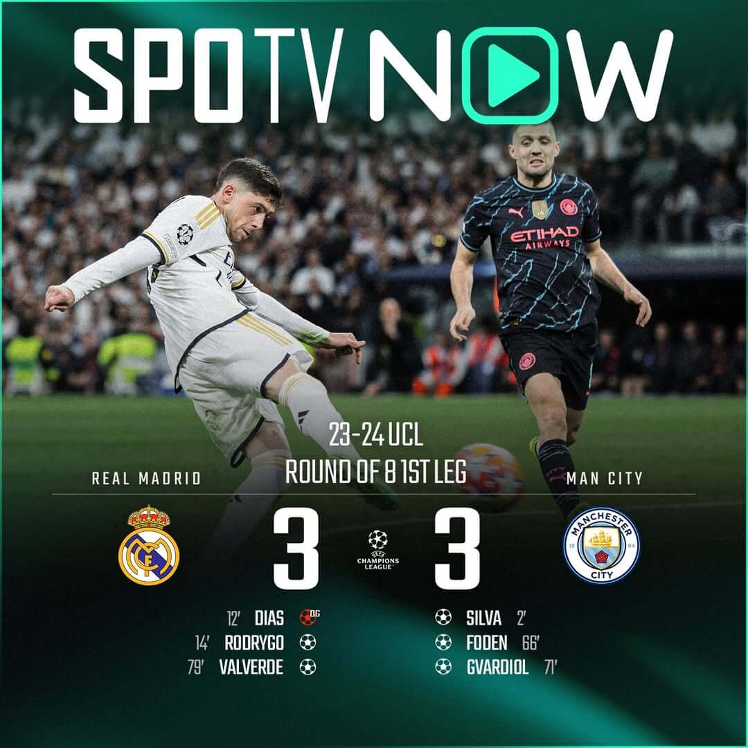 챔피언스리그 16강 1차전 맨시티 레알마드리드