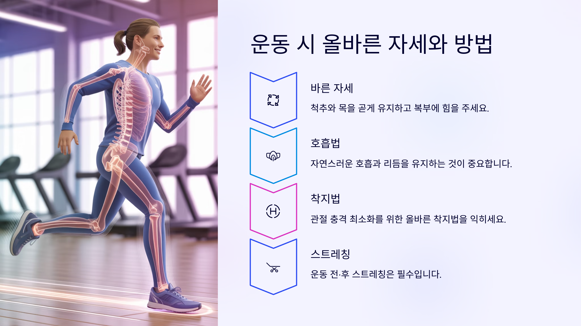 운동 시 올바른 자세와 방법