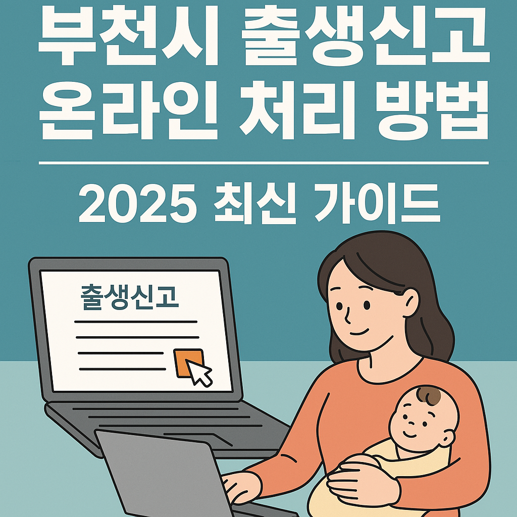 부천시 출생신고 온라인 처리 방법 – 2025년 최신 가이드