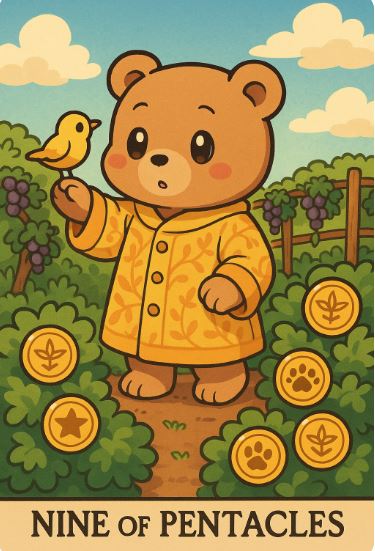 Nine of Pentacles (펜타클 9)