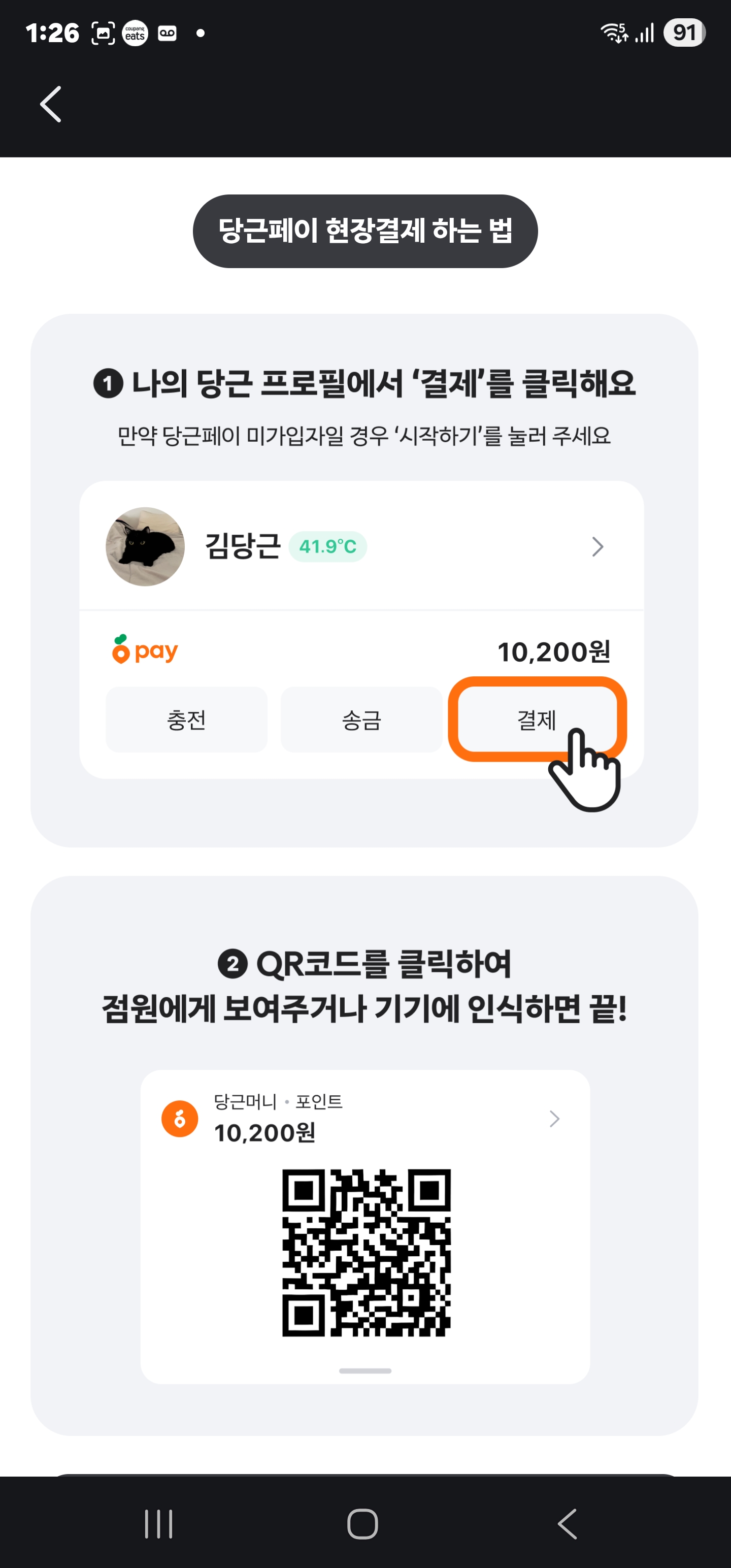 당근페이 x 메가MGC커피 1,000원 즉시 할인