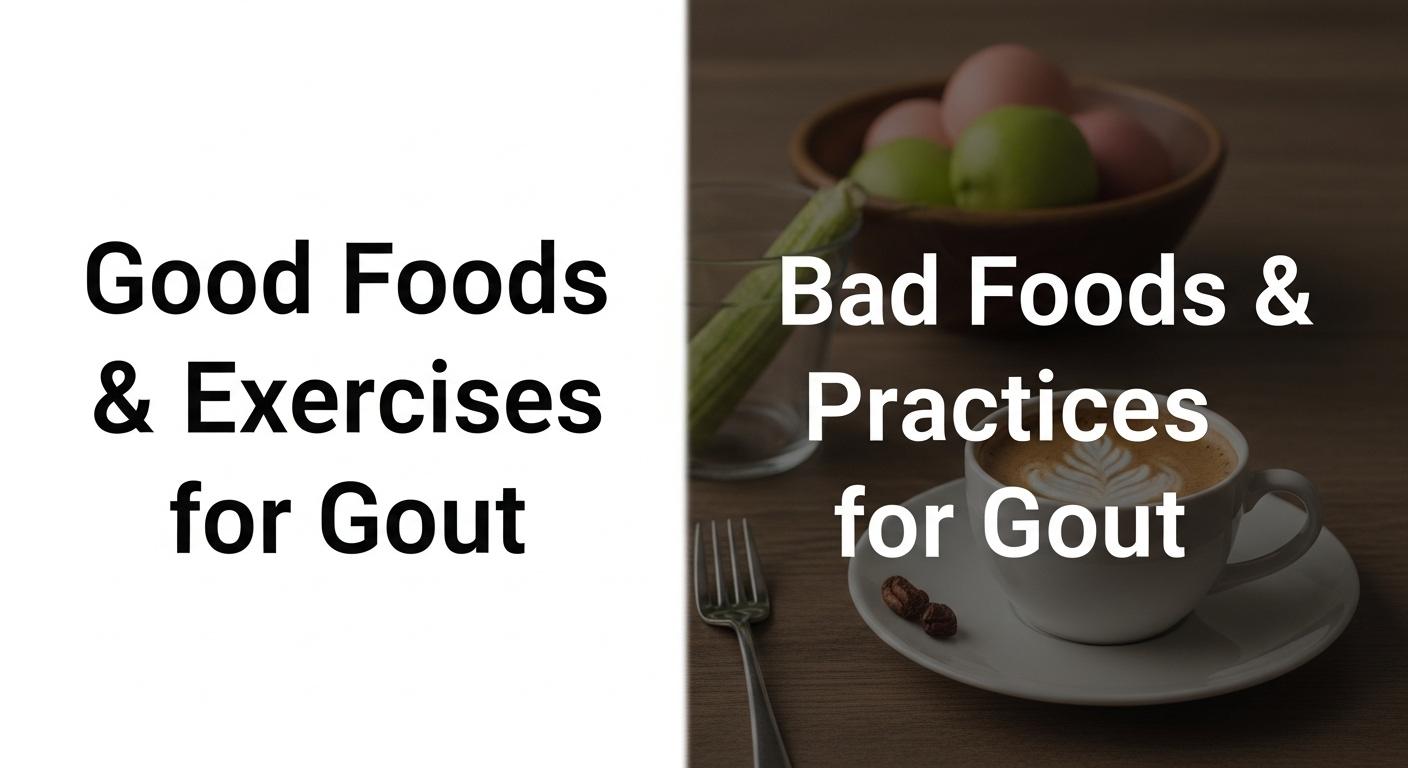 통풍 환자에게 좋은 또는 나쁜 음식, 좋은 운동은 무엇인가요?