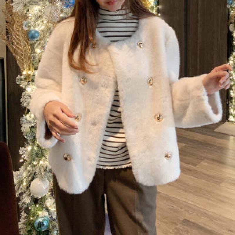 안녕윤수야 쁘랭땅 더블골드 밍크자켓