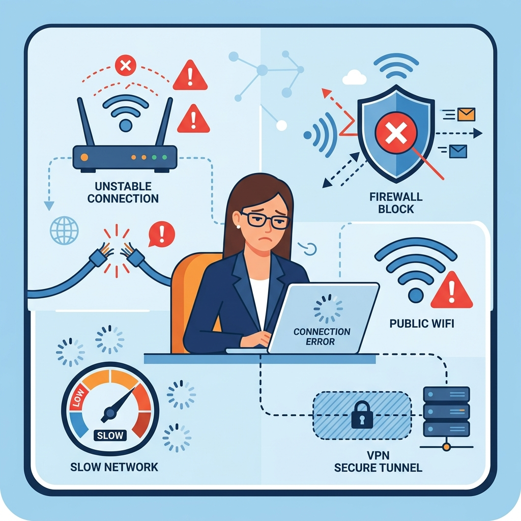 AI 이미지 생성 안될 때 와이파이, VPN, 방화벽 등 네트워크 문제 원인