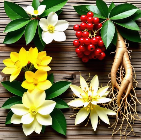 전통 한방 재료가 있습니다.