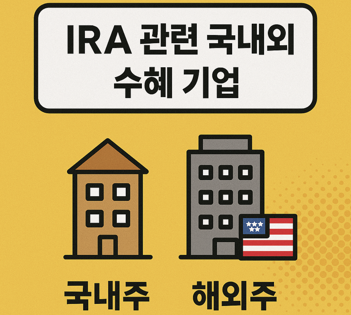 IRA 관련 국내외 수혜 기업