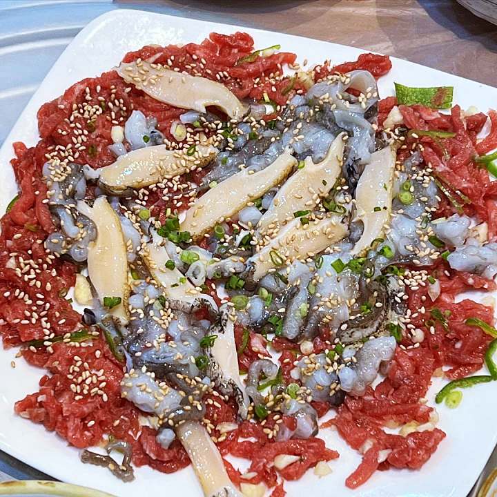 광주 가게 산낙지 전복 육회 삼합 탕탕이 생고기 연포탕 택시맛객 맛집 추천