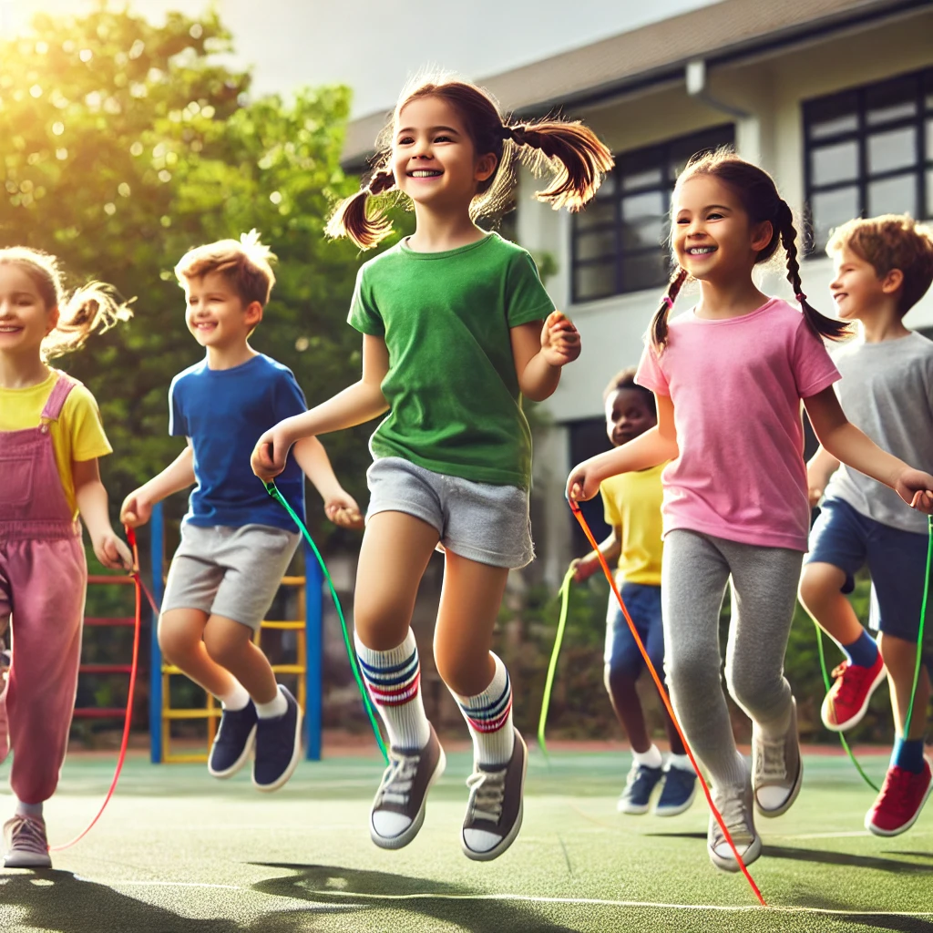 성장기 유아 스포츠 관련 사진(줄넘기)