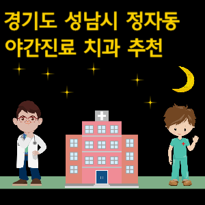 성남시 정자동 치과 야간진료 병원 추천