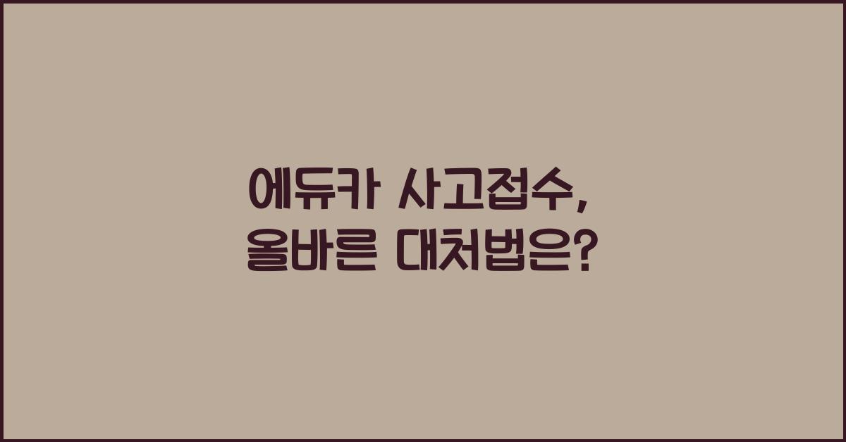 에듀카 사고접수