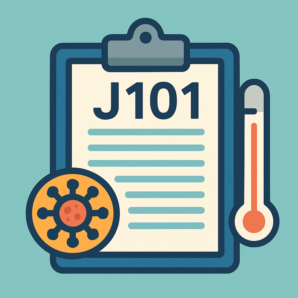 질병코드 J101