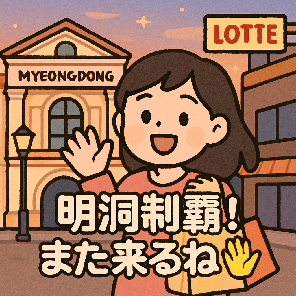 明洞制覇!また来るね!👋