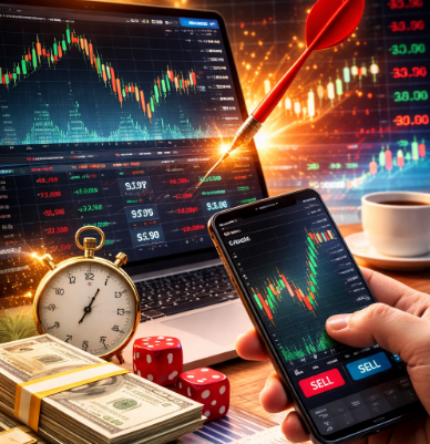 단타 투자의 위험성을 보여주는 사진