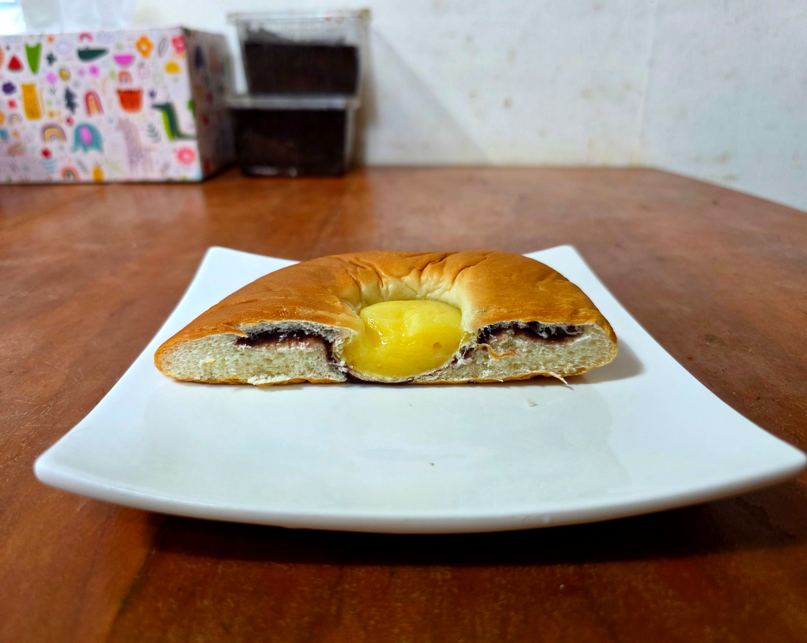 주종발효카스타드단팥빵
