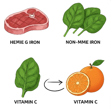 철분의 두 가지 형태: 헴철 vs 비헴철