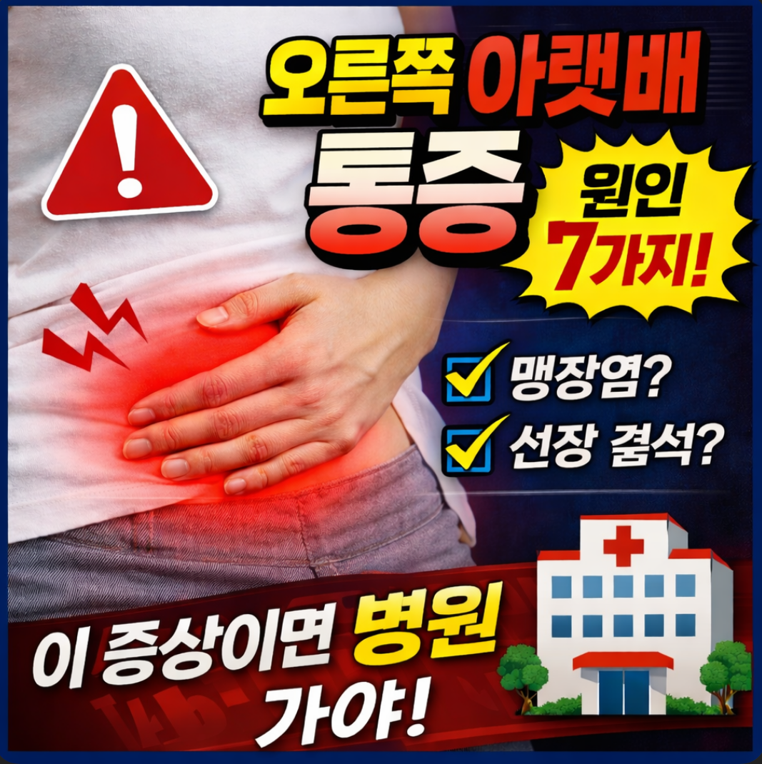 오른쪽 아랫배 통증