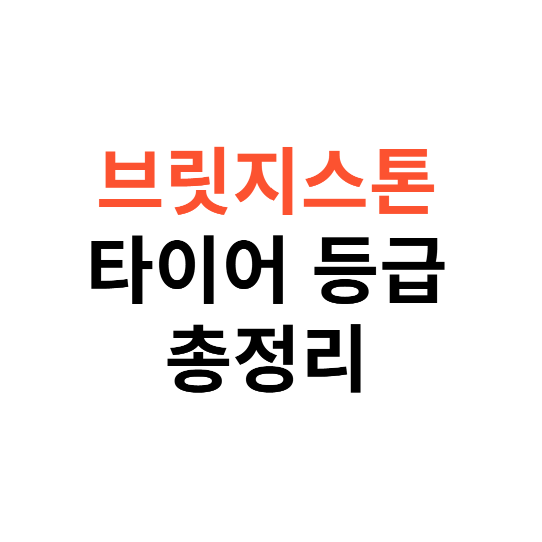 브릿지스톤 타이어