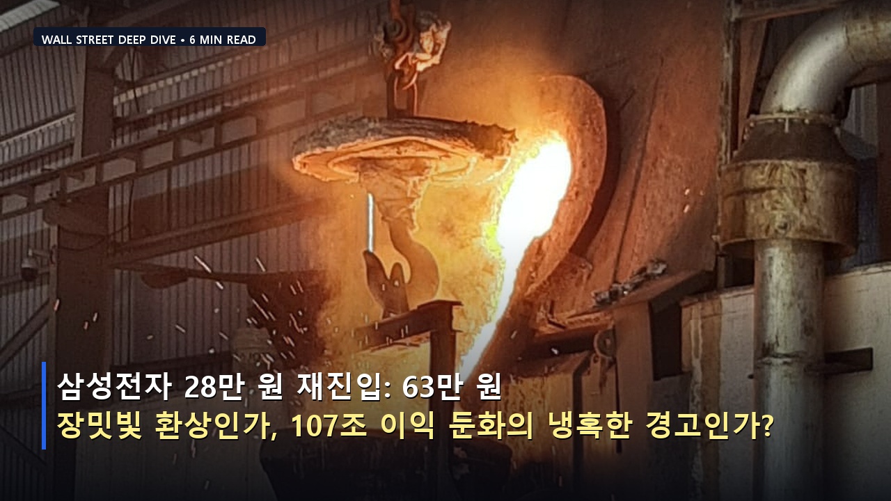 삼성전자 28만 원 재진입: 63만 원 장밋빛 환상인가, 107조 이익 둔화의 냉혹한 경고인가?