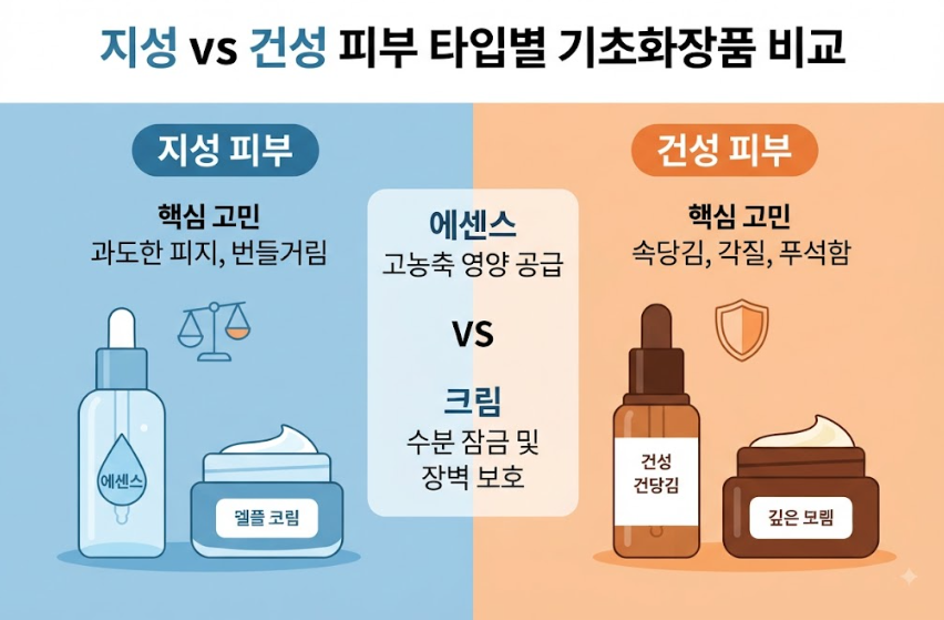 에센스 크림 차이점