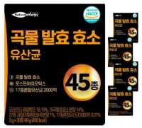 자연속 하루 효소 곡물 발효 효소 유산균 45종, 90g, 5개