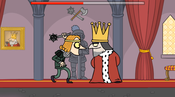 뒤에서-몰래-공격-하려다-발각되는-화면