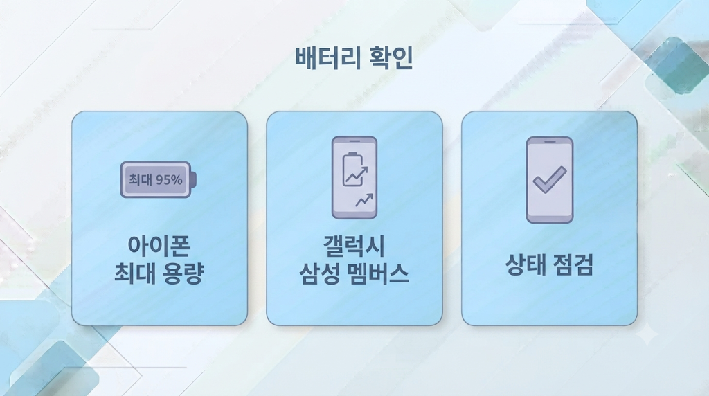 중고폰 배터리 상태 확인 방법