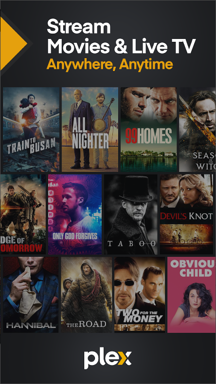 Plex(플렉스), Stream Movies & 실시간TV 보기