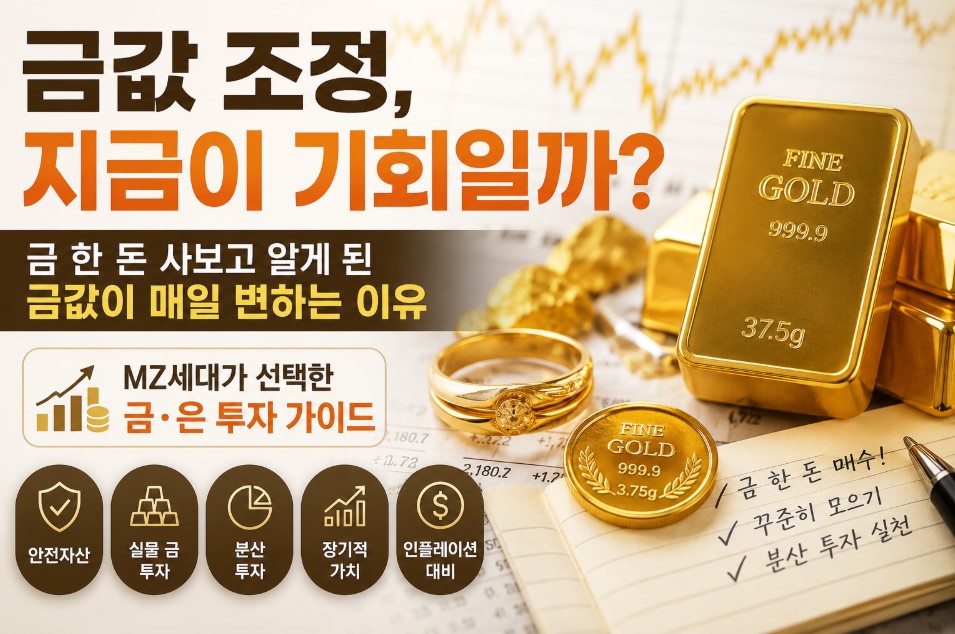 금값 조정, 지금이 기회일까?