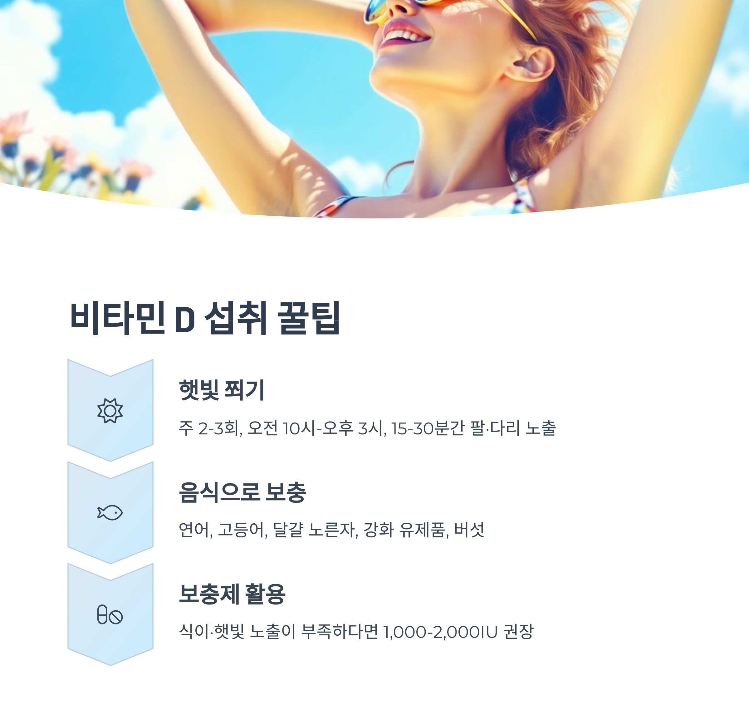 비타민D 섭취 꿀팁 인포그라픽