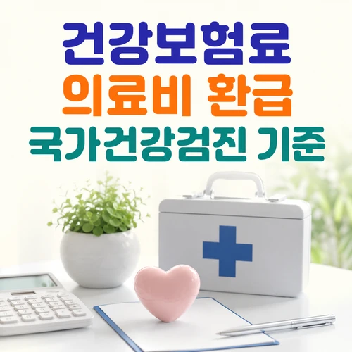 건강보험료부터 의료비 환급까지 꼭 알아야 할 의료비 검진 지원 기준