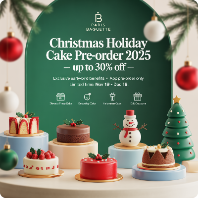 파리바게뜨 크리스마스 홀리데이 케이크 사전예약 이미지