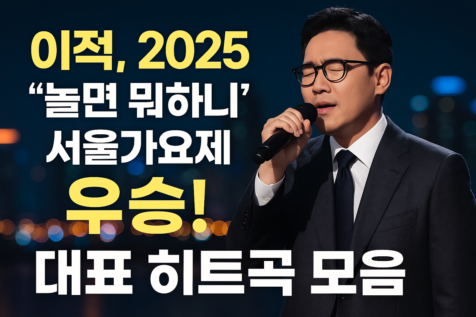 이적, 2025 놀면 뭐하니 서울가요제 우승! 대표 히트곡 모음까지 한 번에