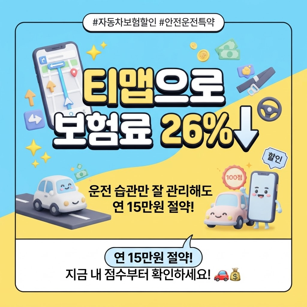 티맵 자동차보험료 할인 방법