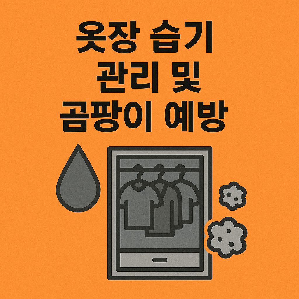 옷장 습기 관리 및 곰팡이 예방